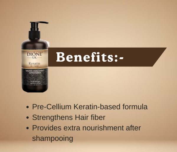 Dione UK Keratin De Luxe Conditioner(300) - Image 4